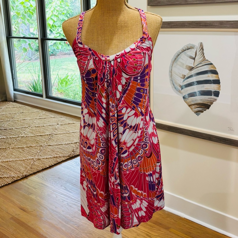 Tibi Pink Patterned Dress